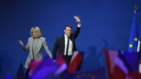 Istri 24 Tahun Lebih Tua, 3 Fakta Capres Prancis Emmanuel Macron (ERIC FEFERBERG / AFP)