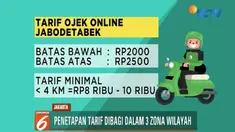 Kemenhub akhirnya menetapkan batas tarif atas dan bawah ojek online. Tarif tersebut berbeda di tiga zona wilayah di Indonesia.