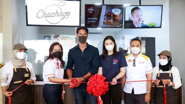 Richard Kyle saat  grand opening cabang baru Chachago