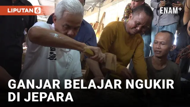 Ganjar Kunjungi Perajin Ukiran di Jepara