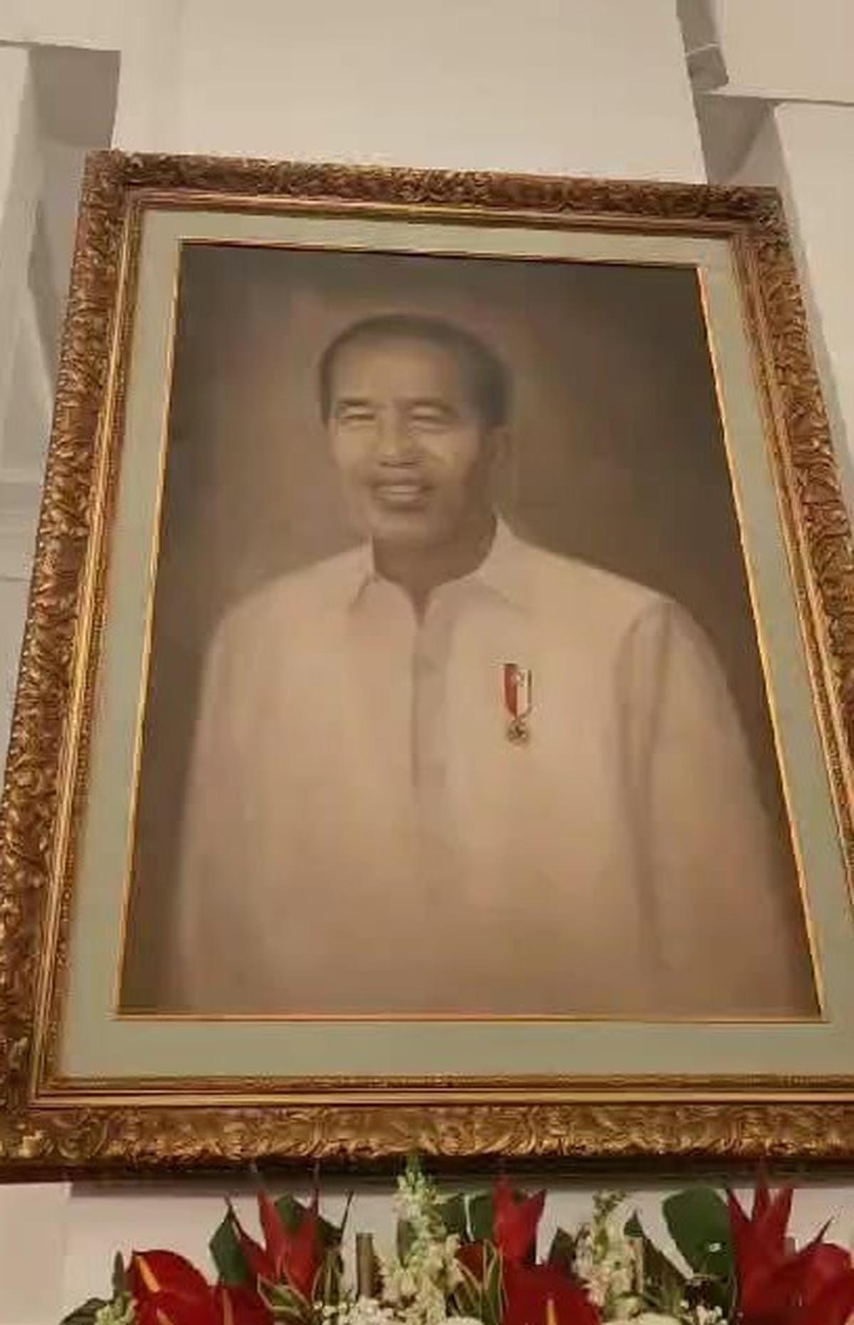 Lukisan Jokowi di Istana Kepresidenan