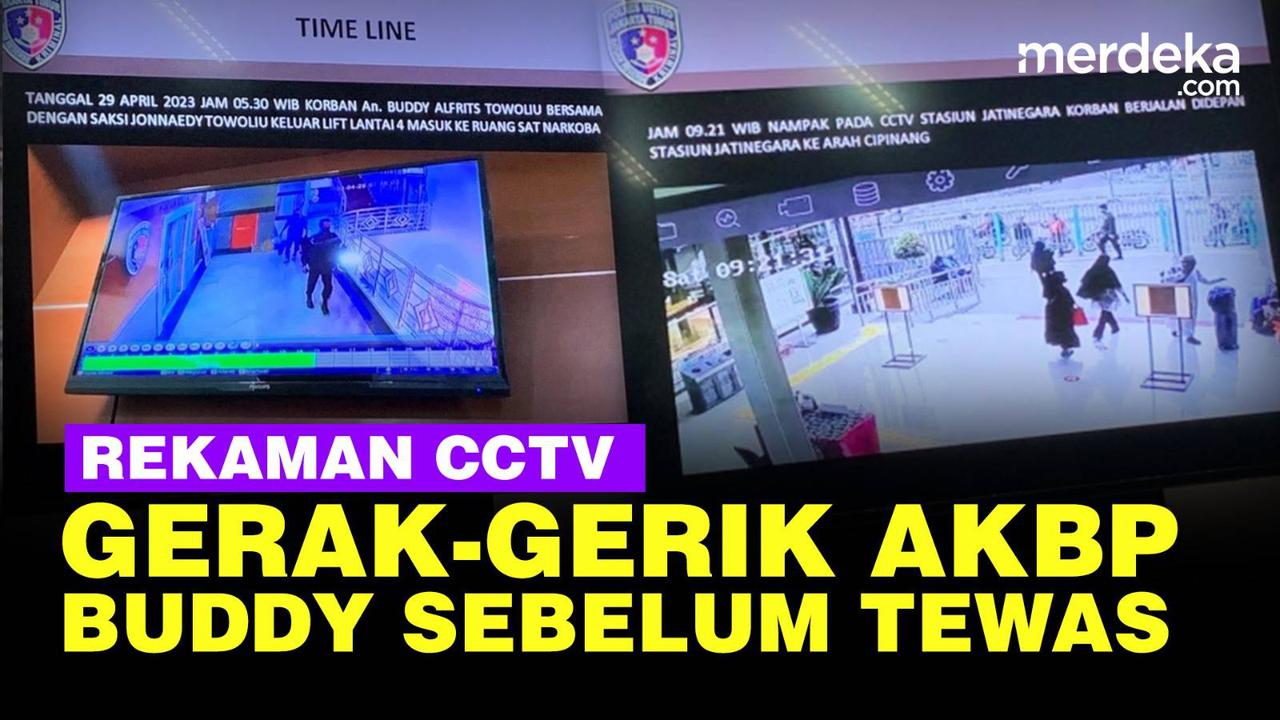VIDEO: Rekaman CCTV Gerak Gerik AKBP Buddy Jalan dari Polres Menuju Rel Kereta