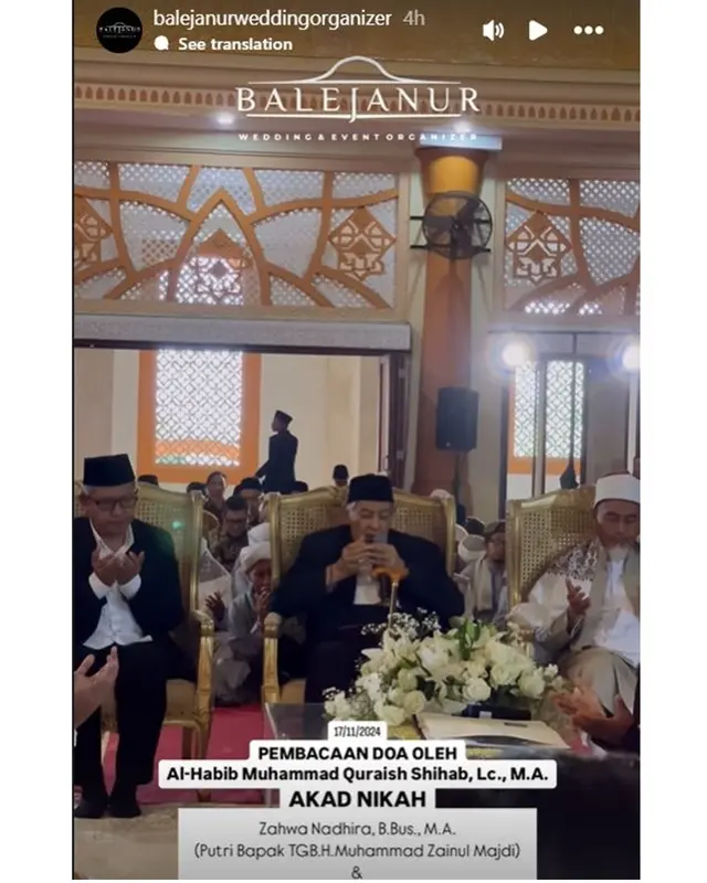 Mahfud MD dan TGB Zainul Majdi sah jadi besan, ini 8 momen akad dan resepsi pernikahan anaknya