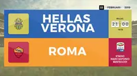 Susunan Pemain Verona vs Roma 