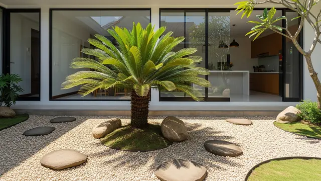 Tanaman Hias untuk Taman Kering di Samping Dapur (AI Generated)