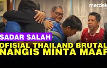 VIDEO: Ofisial Thailand Nangis Minta Maaf Peluk Kombes Sumardi Manajer Timnas