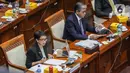 Rapat kerja Menlu Retno Marsudi dengan Komisi I DPR RI membahas Rencana Kerja dan Anggaran Kementerian Luar Negeri TA 2024. (Liputan6.com/Faizal Fanani)
