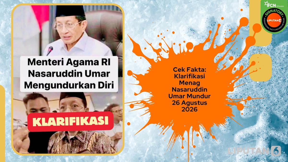 Cek Fakta: Klarifikasi Menag Nasaruddin Umar Resmi Mundur 26 Agustus 2026