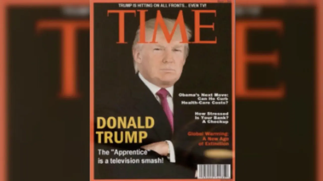 Pihak Majalah Time mengonfirmasi bahwa sampul foto Trump di edisi 1 Maret 2009 adalah palsu (AP)