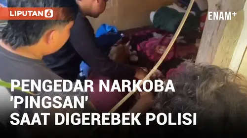 VIDEO: Pusing! Pengedar Narkoba di Mataram Pura-pura Sakit dan Pingsan Saat Diciduk Polisi