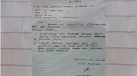Surat pengunduran yang viral diri karyawan di salah satu persahaan pariwisata di Raja Ampat, Papua Barat. (Solopos.com/Twitter/P3nj3l4j4h)