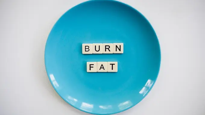 Contoh ilustrasi membakar lemak