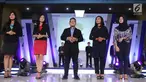 Lima finalis saat audisi news presenter competition EGTC 2018 di Universitas Negeri Semarang (UNNES), Semarang, Kamis (19/). Audisi news presenter competition EGTC 2018 memenangkan 5 finalis. (Liputan6.com/Herman Zakharia)