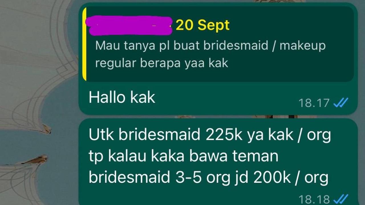 Momen Pilu MUA yang Merasa Ditipu Kliennya, Begini Kisahnya
