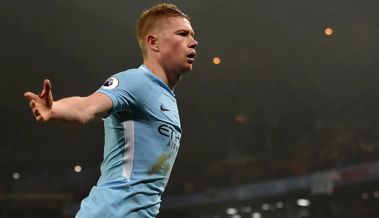 10. Kevin De Bruyne (Belgia) - Manchester City. (AFP/Paul Ellis)