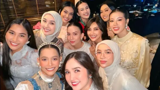 Potret Bunga Jelitha Buka Bareng Alumni Puteri Indonesia (credit: instagram/bungajelitha66)