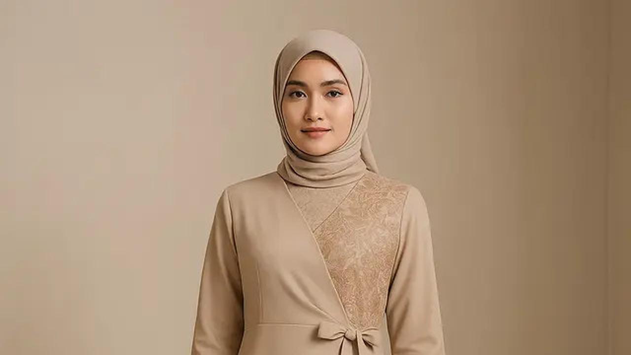 7 Model Gamis Batik Kombinasi untuk Wanita Usia 40-an,Tampil Elegan dan Kekinian