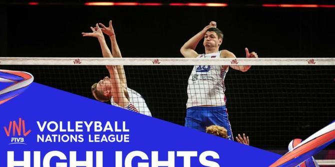 VIDEO: Highlights Volleyball Nations League, Tim Putra Prancis Telan Kekalahan dari Serbia 2-3