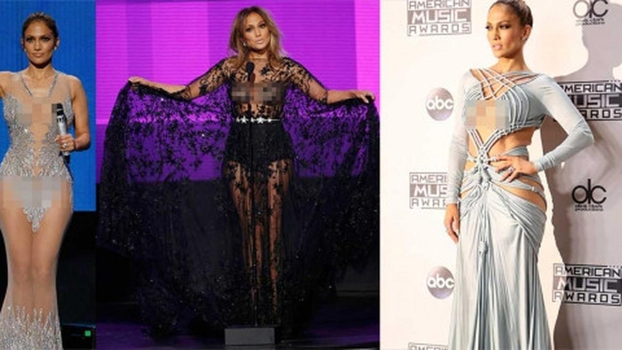 Panasnya penampilan tembus pandang J-Lo saat menjadi host