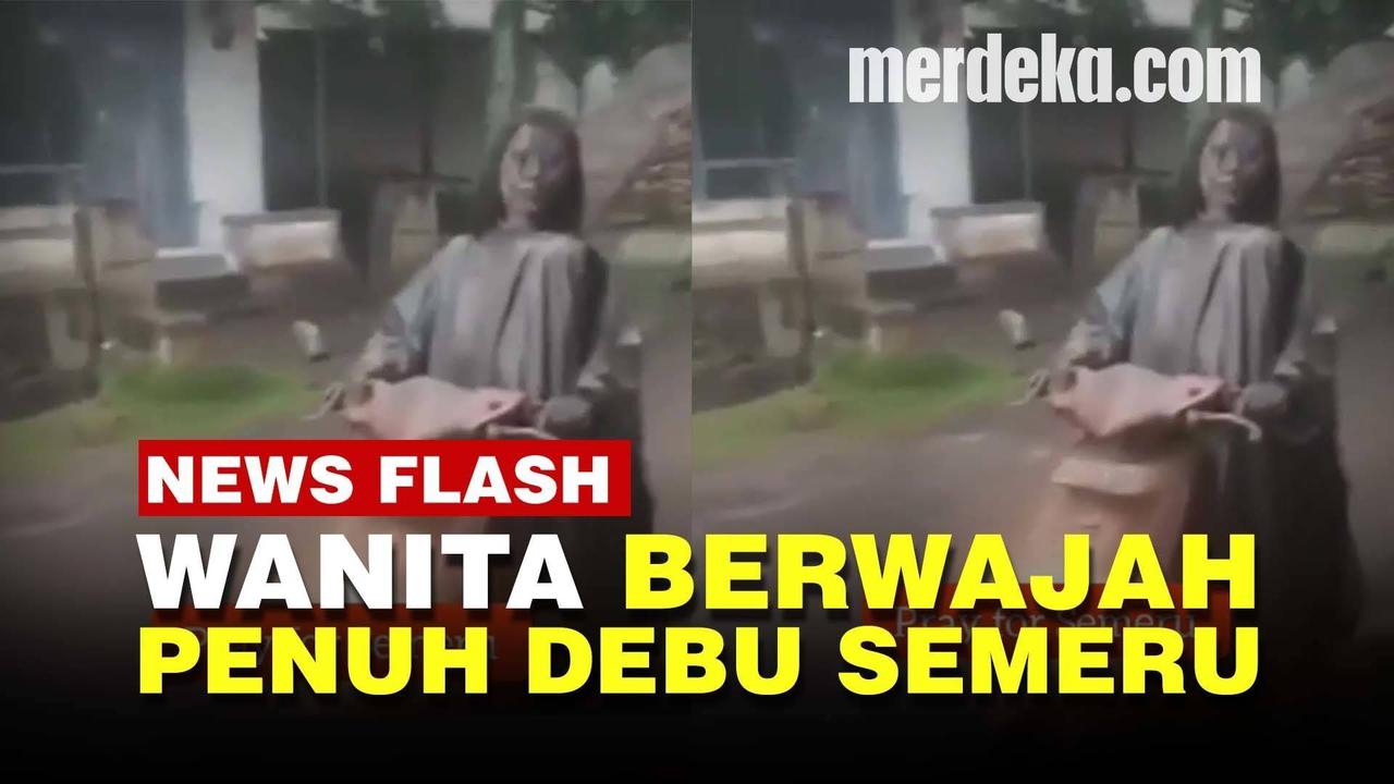 VIDEO: Perjuangan Wanita Bawa Bocah Selamatkan Diri Saat Gunung Semeru Erupsi
