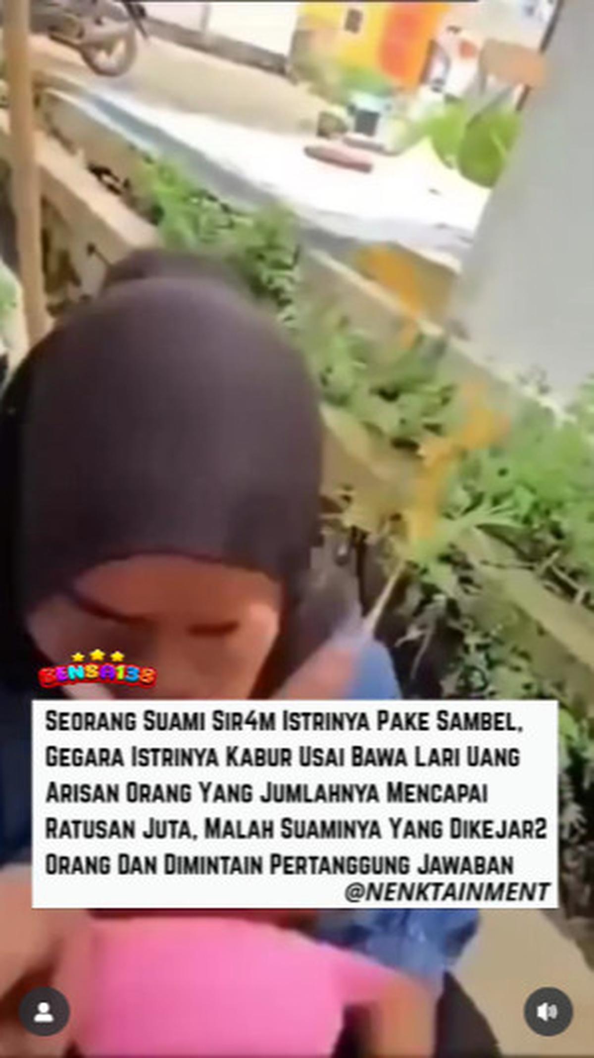 Bawa Kabur Uang Arisan Ratusan Juta Rupiah, Seorang Istri Disiram Sambal oleh Suami
