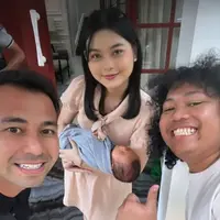 Marshel Widianto dan Cesen dijenguk Raffi Ahmad (Instagram/ceseniy)