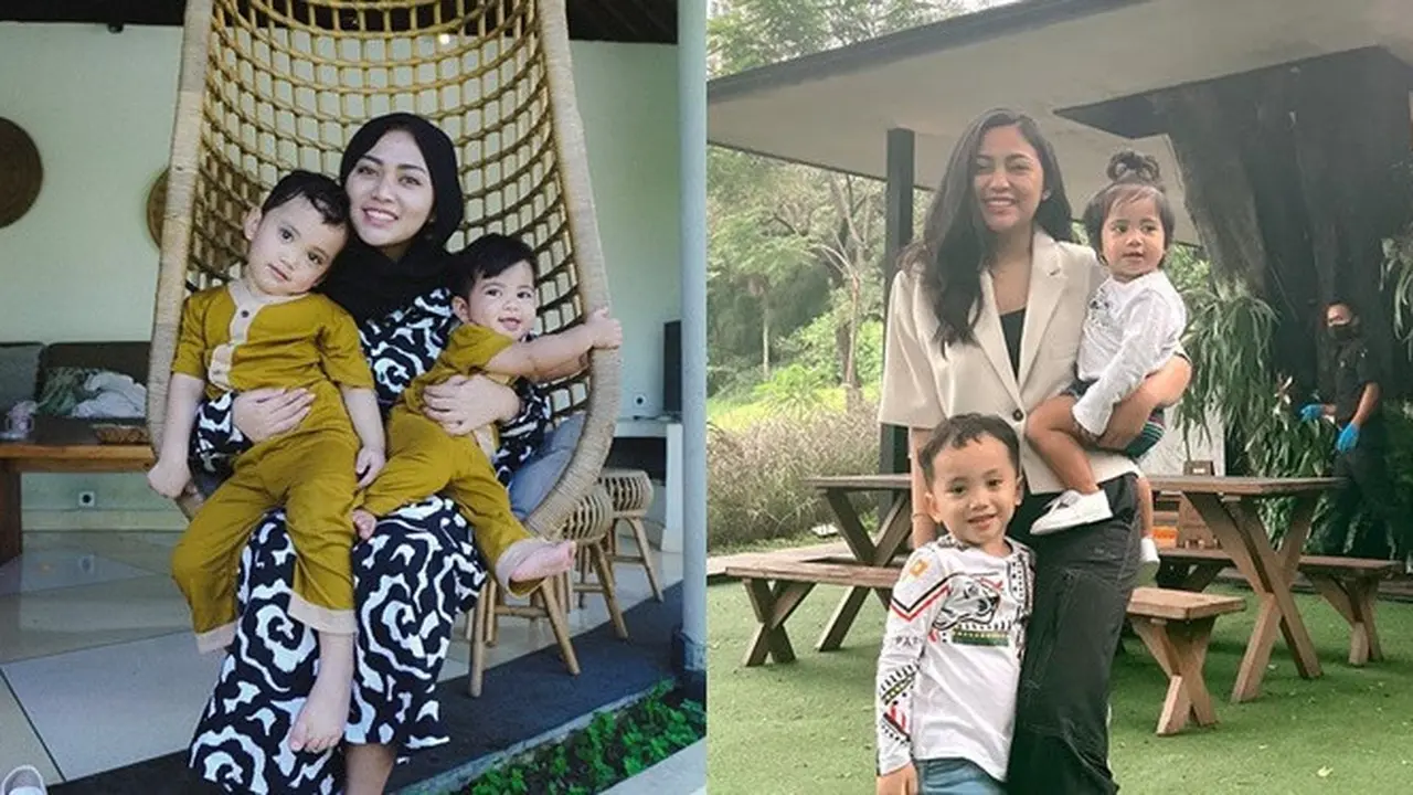 7 Momen Rachel Vennya saat Asuh Kedua Buah Hatinya