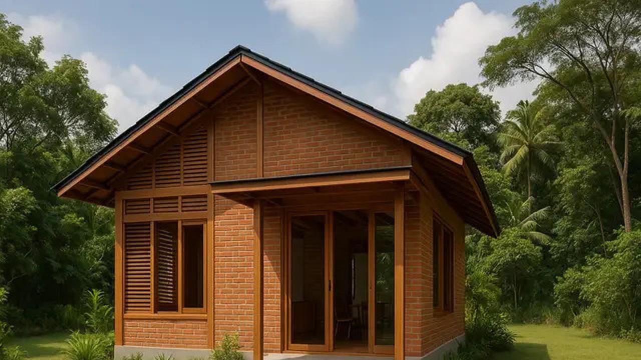 8 Model Rumah Kecil Tapi Cantik 5x7 Meter dari Bata Ekspos dan Kayu, Sederhana Tapi Bikin Betah