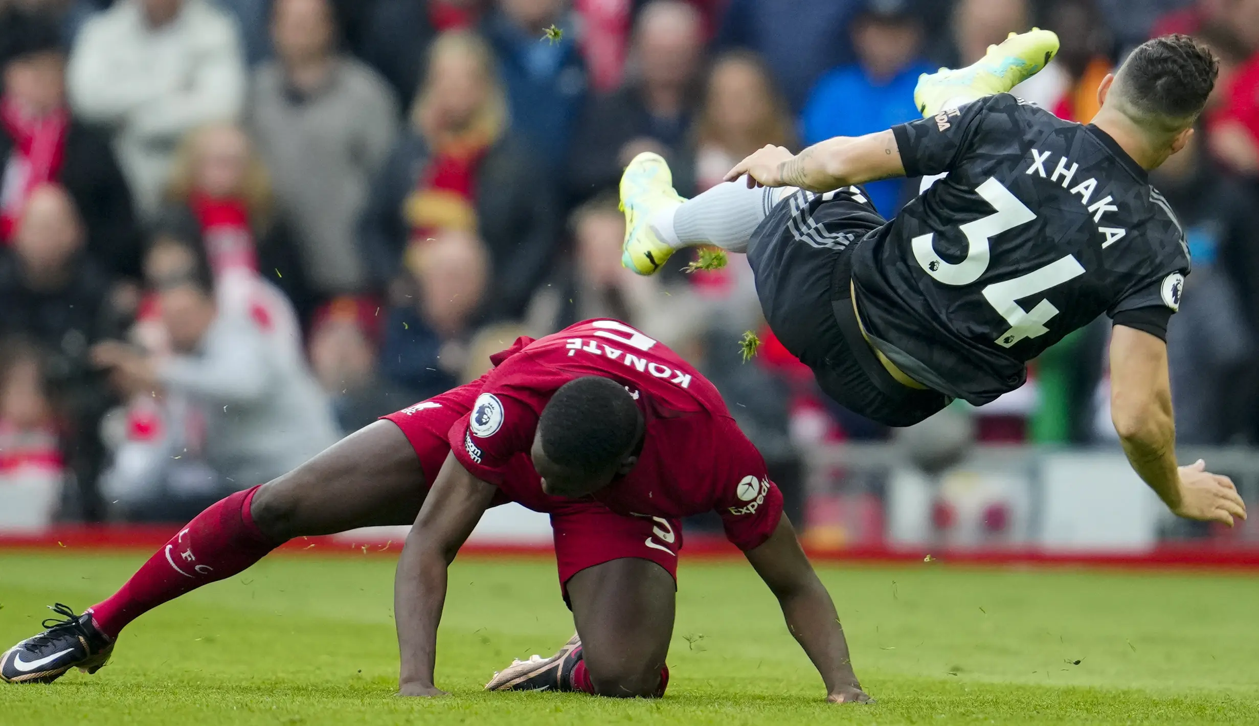 Duel Sengit, Liverpool vs Arsenal di Anfield Berakhir Imbang Foto