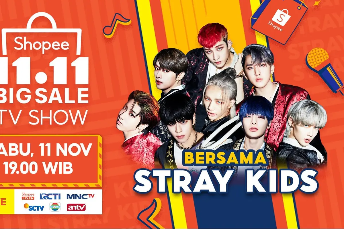 Tak Hanya Promo Belanja Spesial, TV Show Shopee 11.11 Makin Pecah dengan Penampilan Spesial Stray Kids Lho