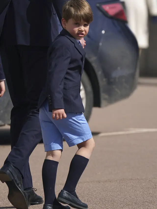 Pangeran Louis. (Yui Mok/Pool via AP)