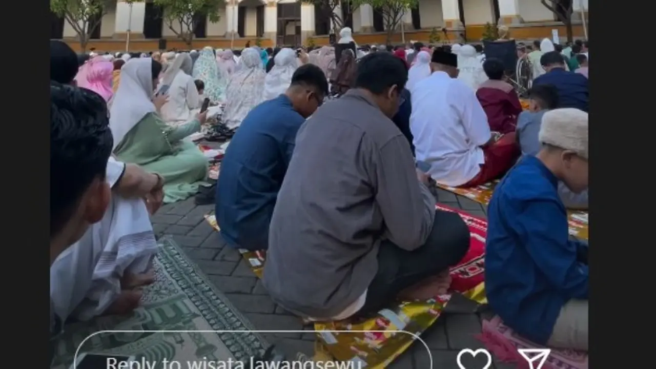 Tepis Kesan Mistis, Berwisata Sekaligus Salat Id di Lawang Sewu. foto: (dok.Instagram @wisata.lawangsewu/https://www.instagram.com/stories/wisata.lawangsewu/Henry)