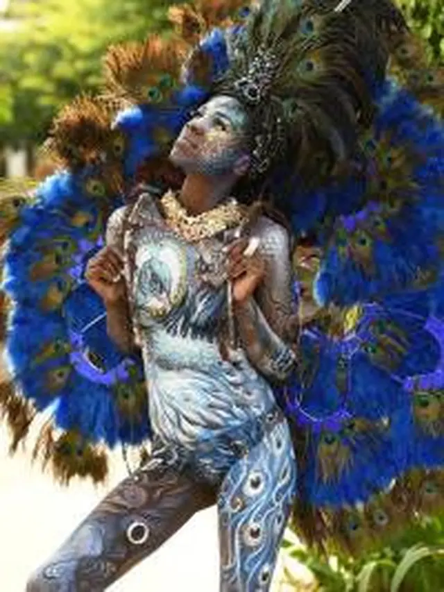 Festival Equatorial Guinea Bodypainting (Sumber: Allafrica)