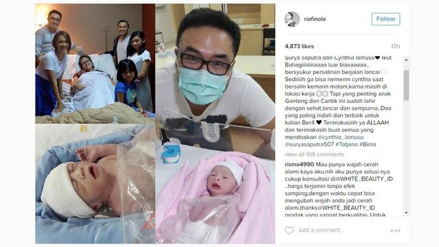 Cynthia Lamusu dan Surya Saputra