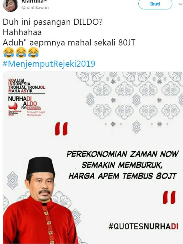 Meme VA Menjemput Rezeki 2019, Bikin Ketawa Sekaligus Nyindir