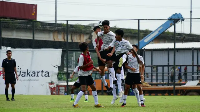 Internal game Timnas Indonesia U-16.