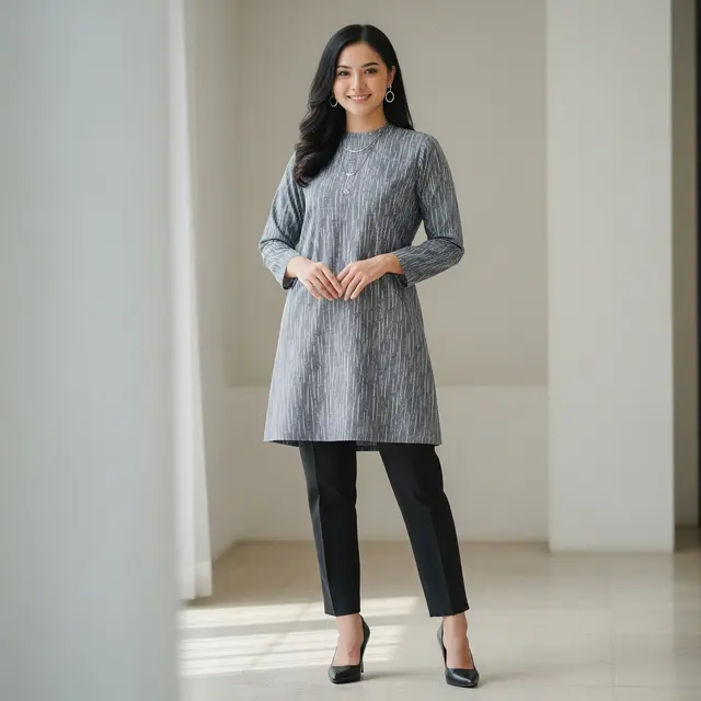 Model Baju Lurik Gerimis Wanita Pilihan