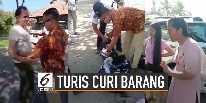 VIDEO: Digeledah, Turis di Bali Curi Barang Hotel Tempat Menginap