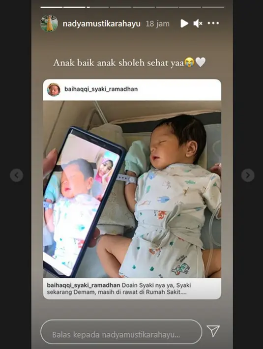anak Nadya Mustika Rahayu dan Rizky DA 2 (Instagram/nadyamustikarahayu)