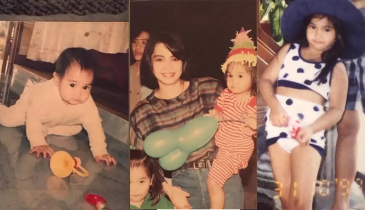 Berikut beberapa potret adik istri Raffi Ahmad itu saat masih kecil yang diambil dari akun instagram penyanyi yang juga pemeran Rieta Amalia atau Mama Rieta. [Instagram/rieta_amilia]