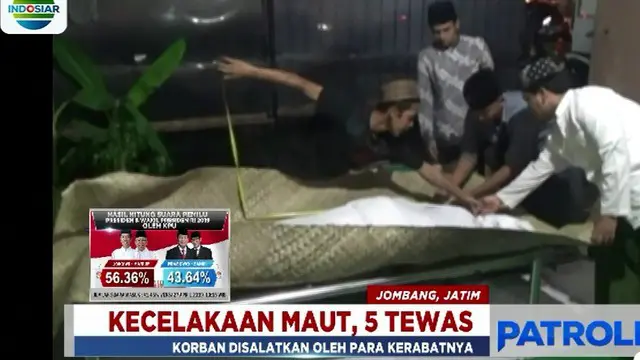 Kecelakaan maut terjadi di jalur Tol Trans Jawa di Nganjuk, Jawa Timur, tepatnya di kilometer 638.