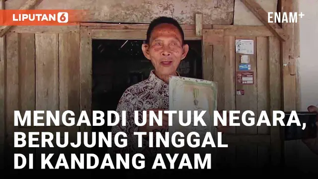 Sarno, Veteran Pejuang yang Kini Tinggal di Kandang Ayam