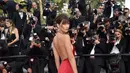 Bella Hadid, supermodel dunia yang kariernya sedang cemerlang turut hadir di karpet merah Festival Film Cannes beberapa hari yang lalu. (AFP/Bintang.com)