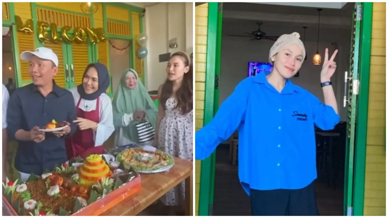 Ayu Ting Ting dukung Ayah Ojak buka usaha kuliner (Foto: instagram ayutingting92/mom_ayting92.