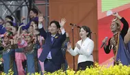 Presiden baru Taiwan&nbsp;Lai Ching-te atau dikenal pula William Lai dilantik pada Senin (20/5/2024). (Dok. AP Photo/Chiang Ying-ying
