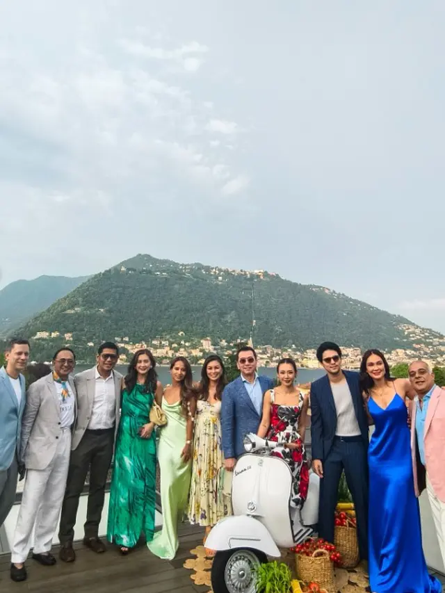 Potret Cantik Luna Maya Terbaru, Hadiri Pernikahan Sahabat di Lake Como Italia