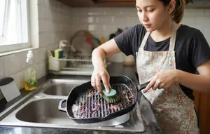 Cara Bersihkan Grill Pan yang Gosong dan Berkerak agar Awet, Aman, dan Higienis di Rumah