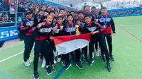 Selebrasi pemain Indonesia di Gothia Cup 2023