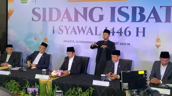 Kementerian Agama (Kemenag) melakukan sidang isbat.(Delvira Hutabarat).