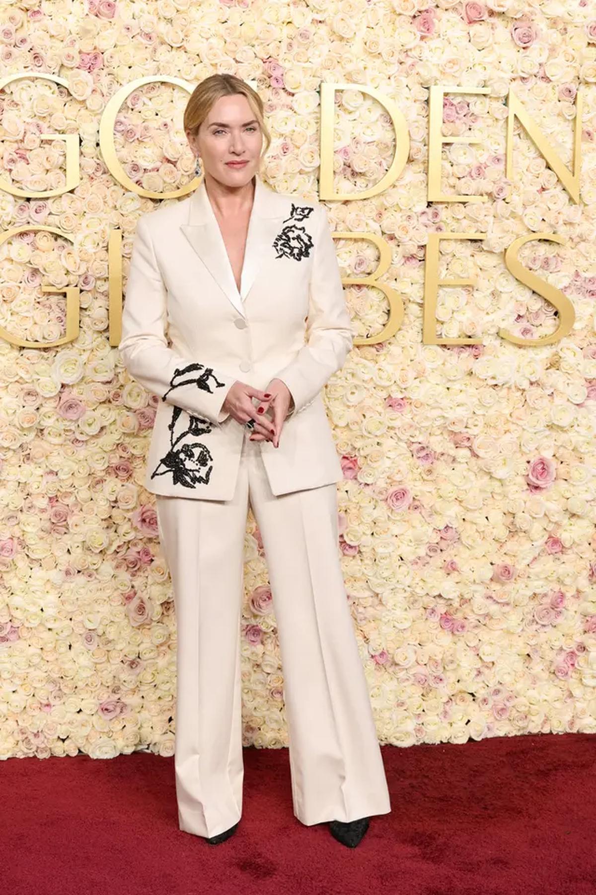 Kate Winslet menghadiri Golden Globes ke-82 di The Beverly Hilton pada 5 Januari 2025 di Beverly Hills, California, Amerika Serikat. (Amy Sussman/Getty Images/AFP)